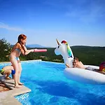 Andrea With Infinity Salty Pool *