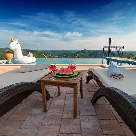 Andrea With Infinity Salty Pool