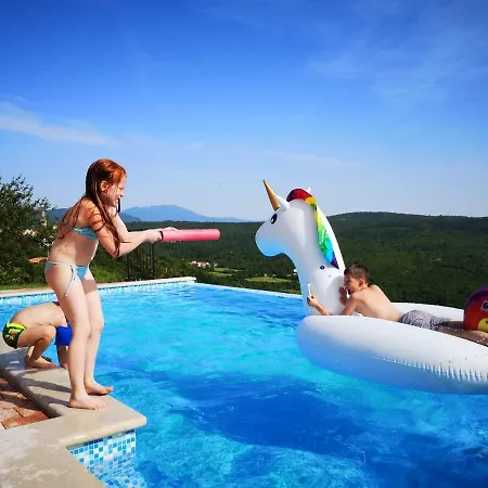 Andrea With Infinity Salty Pool *